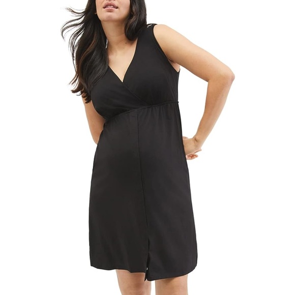 Motherhood Maternity Black 3-in-1 Nursing, Labor and Delivery Gown Small - Picture 3 of 16